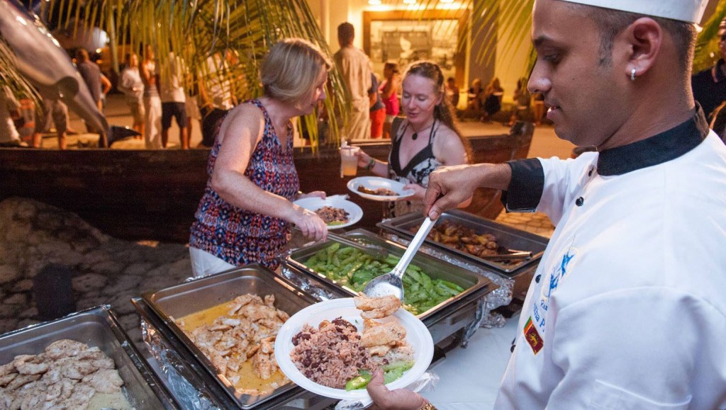 A tasty Lionfish dinner was the highlight of the celebration's street party in 2014. Photo courtesy Courtney Platt.