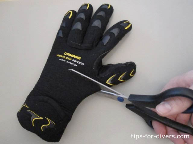 Cut the gloves