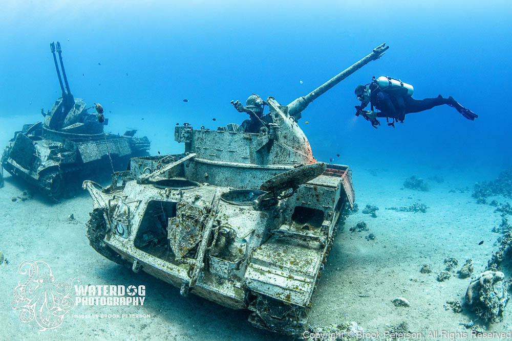 Underwater Tank Wreck