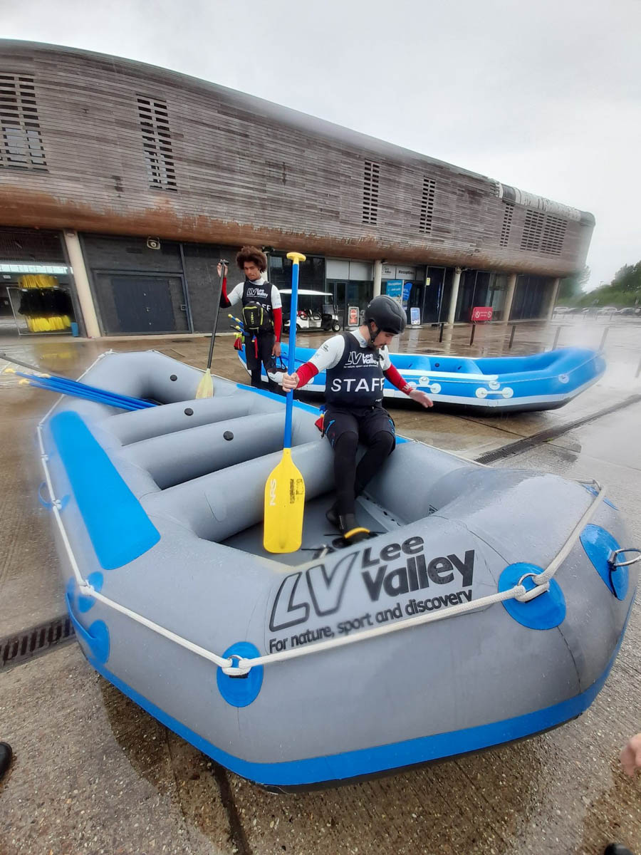 Hydrospeeding and team building activities at Lee Valley White