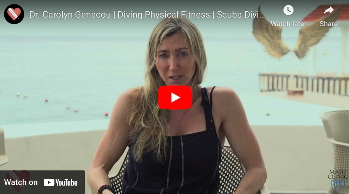 Doctors on Diveheart Dr. Carolyn Genacou Diving Physical Fitness
