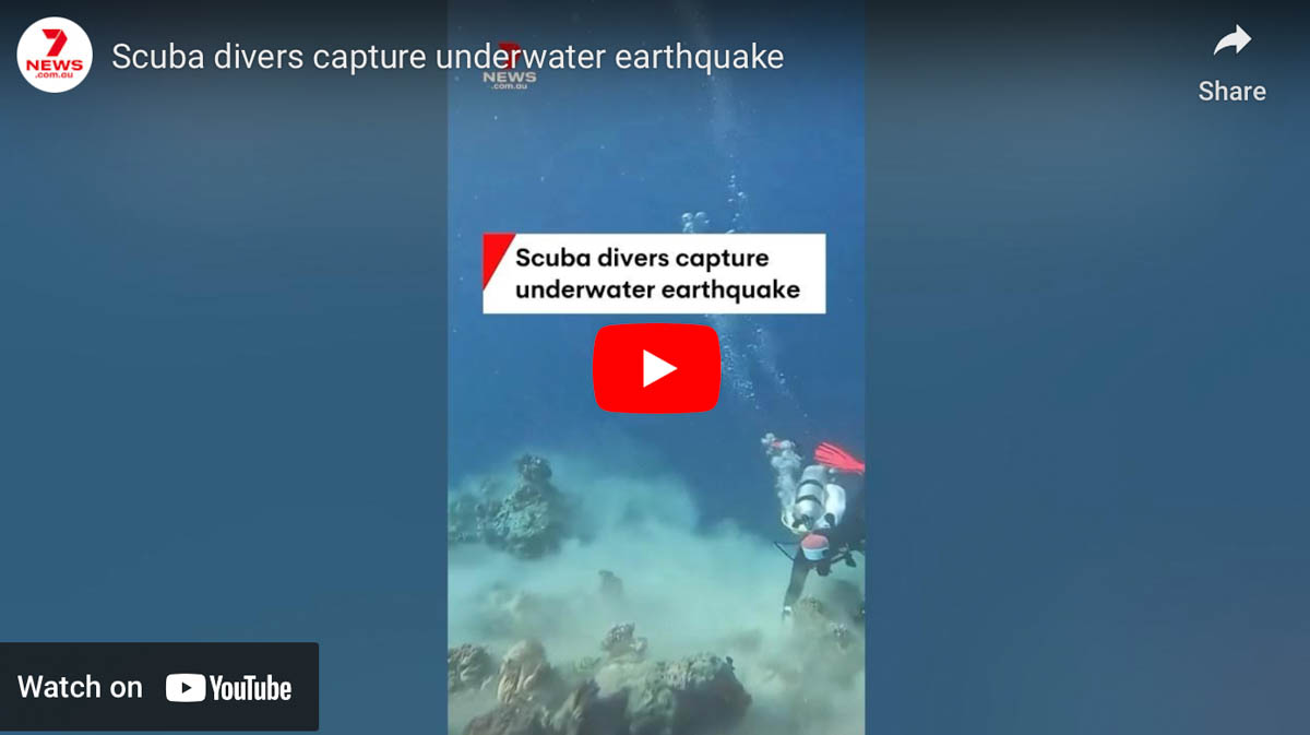 Scuba Divers Capture Underwater Earthquake on Video The Scuba News