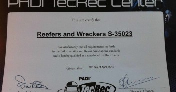 Reefers and Wreckers, Clitheroe become PADI Tec Rec Centre Reefers and Wreckers Tec Rec