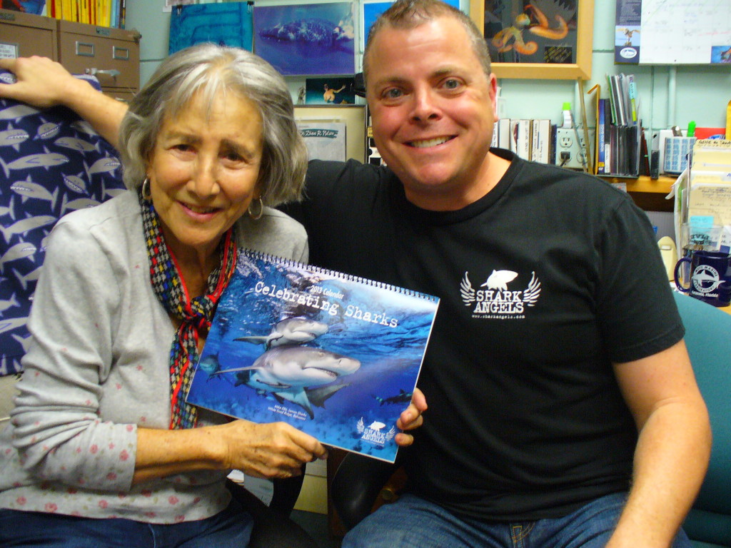 Dr Eugenie Clark and Spencer Steward