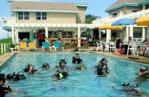 Kids Sea Camp Pool Training with Divetech in Grand Cayman.