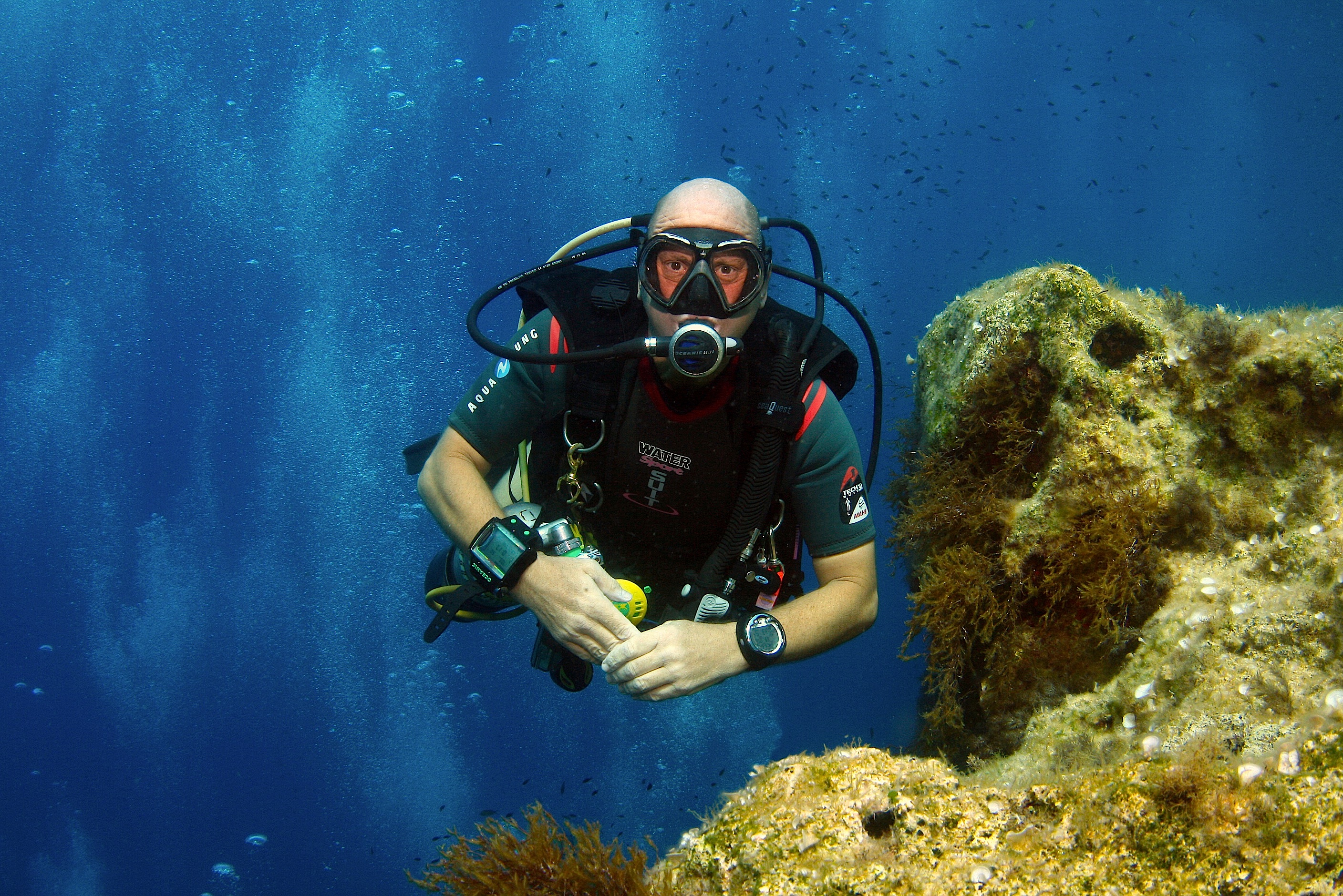 Chris Hazlehurst at The Scuba News