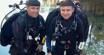 Deputies say Darrin Spivey and his 15-year-old son, Dillon Sanchez, were testing diving equipment they received as Christmas presents. (FAMILY PHOTO)