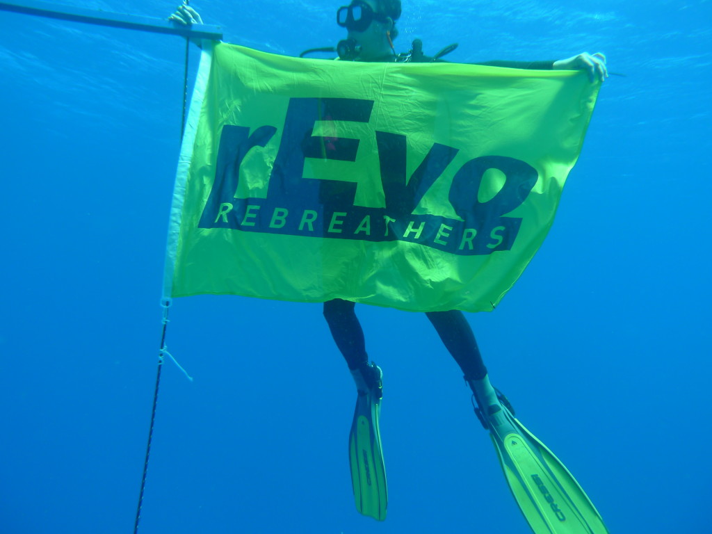 Lee with the rEvo Flag