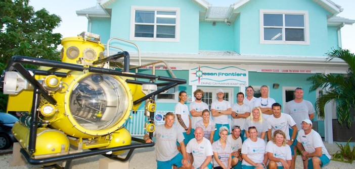 The winning Ocean Frontiers team at the Compass Point Resort at East End, Grand Cayman. Photo courtesy Ocean Frontiers.