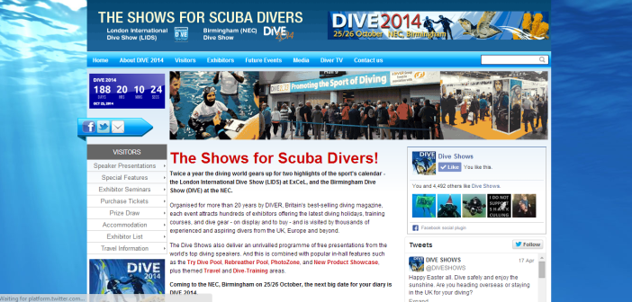 DIVE 2014, Birmingham Dive Show at The Scuba News