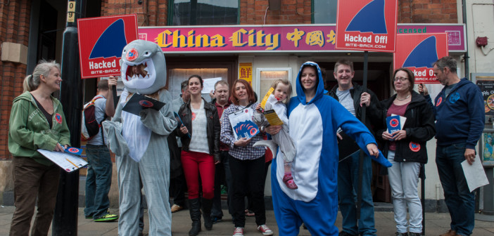 MANCHESTER SHOPPERS ‘HACKED OFF!’ AT CITY’S SHARK SECRET