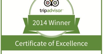 Certificate of Excellence 2014” by TripAdvisor