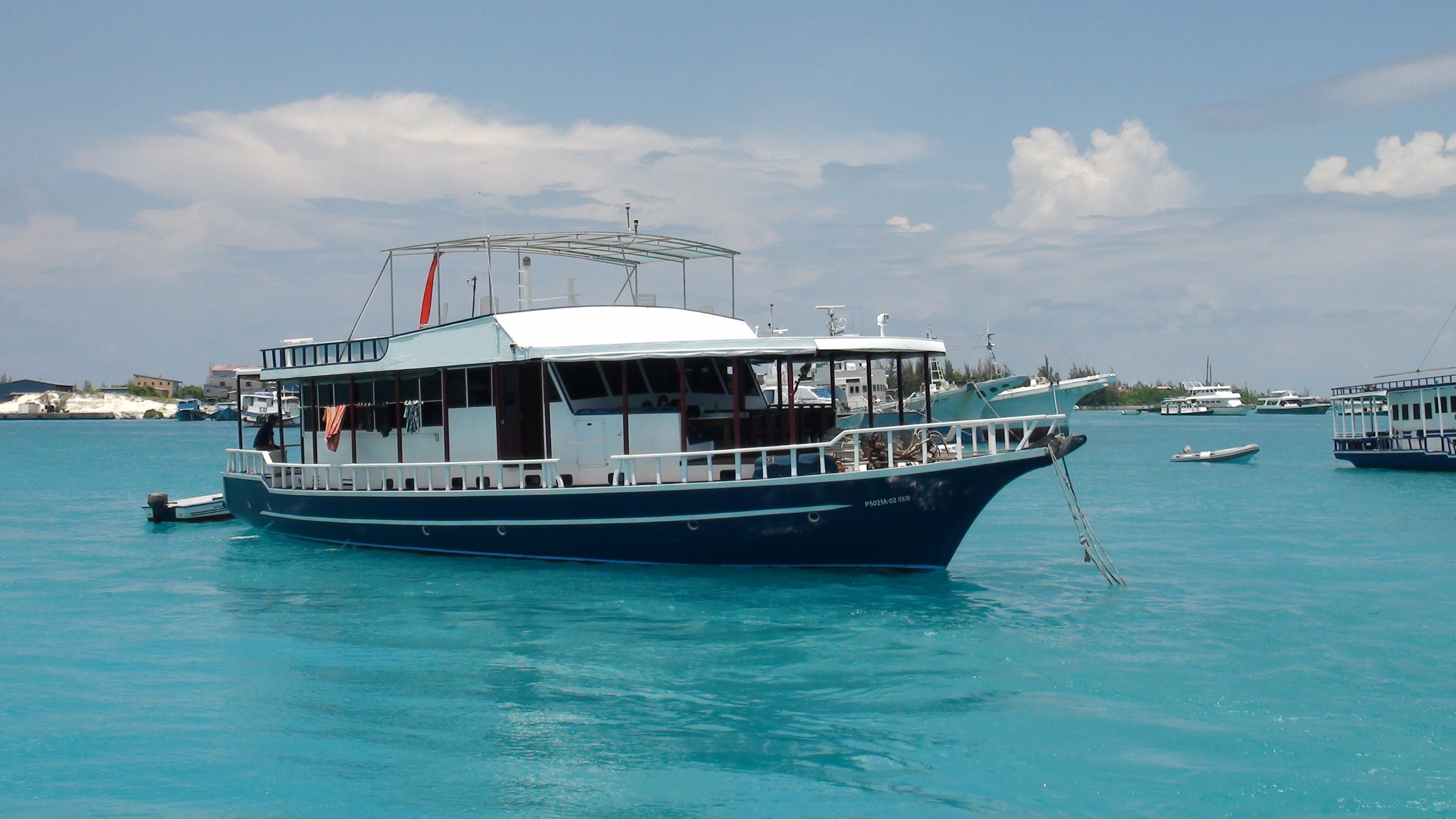 Emperor Atoll moored