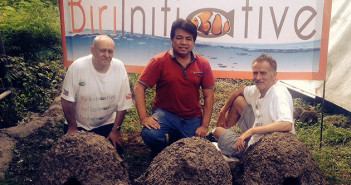 Left to right: Richard Ewen, president, Biri Initiative; Benjhie Tayag, Jr., Yes2Life Foundation; Simon Ward, communications director, Biri Initiative