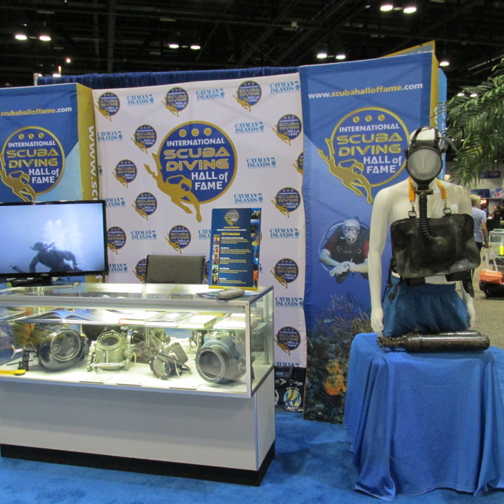 The International Scuba Diving Hall of Fame booth at DEMA will feature historic dive gear and other items.