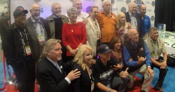 Past and present dive legends inducted into the International Scuba Diving Hall of Fame stop by at the ISDHOF booth in the Cayman section at DEMA for a photo op.