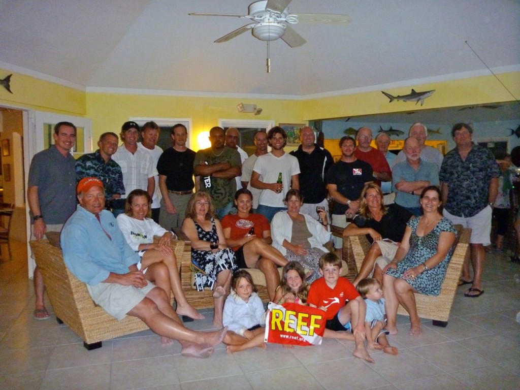 The Grouper Moon Team consists of REEF staff, volunteers and staff from the Cayman Islands Department of the Environment. Photo courtesy the Grouper Moon Project.