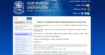 2016 Our World Underwater Dive and Travel Show Less Than 3 Weeks Away ourworldunderwater2015