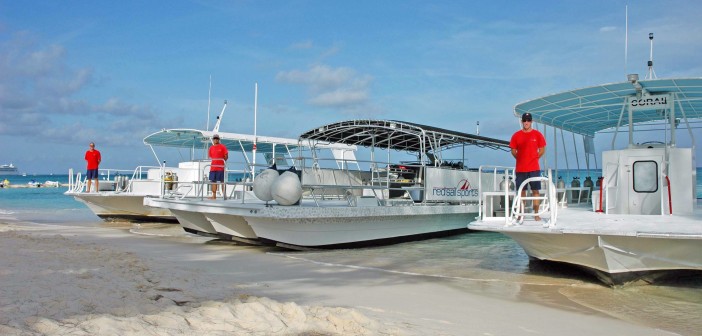 Boarding is easy when the dive boats pull up on Seven Mile Beach, but the Summer Sizzler Dive Package offers so much more. Photo courtesy Red Sail Sports
