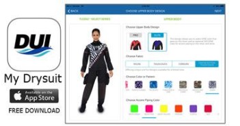 New App from DUI Lets Users Design Their Own Drysuit dui-drysuit-app