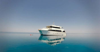 The MV Odyssey in Rowley Shoals, Australia