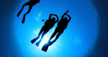 Scuba Diving Students and Instructor