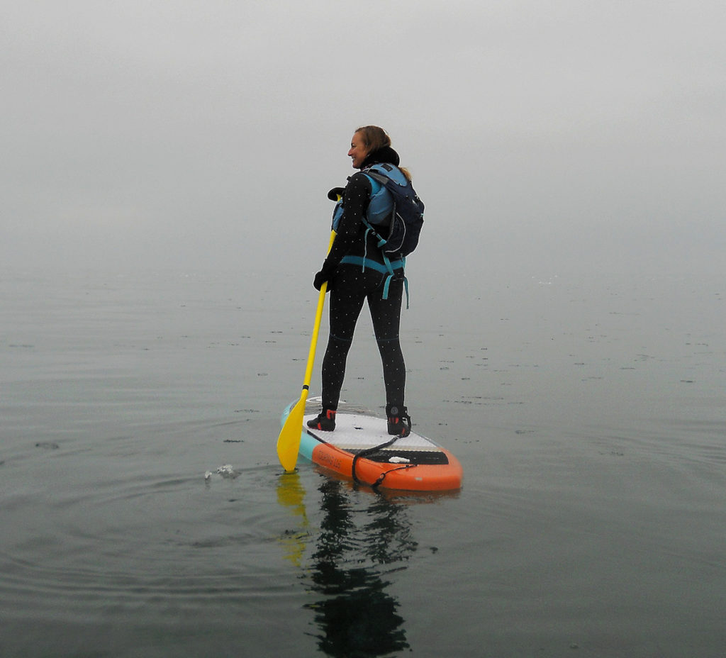 Paddle boarding