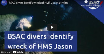 BSAC Divers Identify Wreck of HMS Jason at 93m HMS Jason