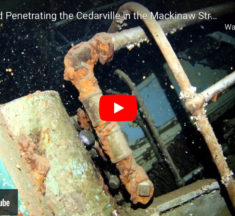 Scuba Diving The Cedarville Shipwreck at Mackinaw Straights