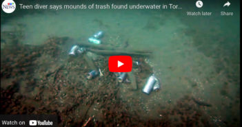 Teen Diver Says Mounds of Trash Found Underwater in Toronto’s Humber Bay