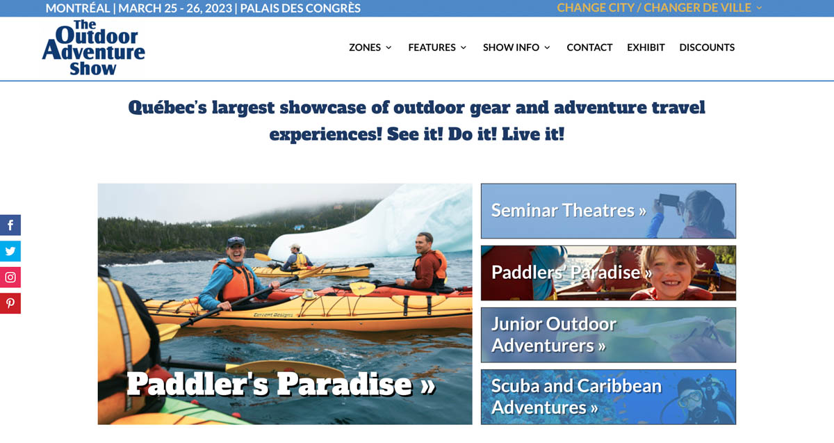 Montreal Outdoor Travel Show 2023