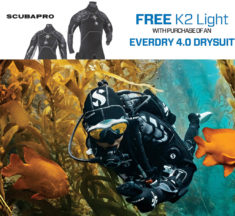 Scubapro Winter Offer 2022 – Buy an EVERDRY 4.0 Dry Suit and Receive a K2 Light Undersuit Set for Free
