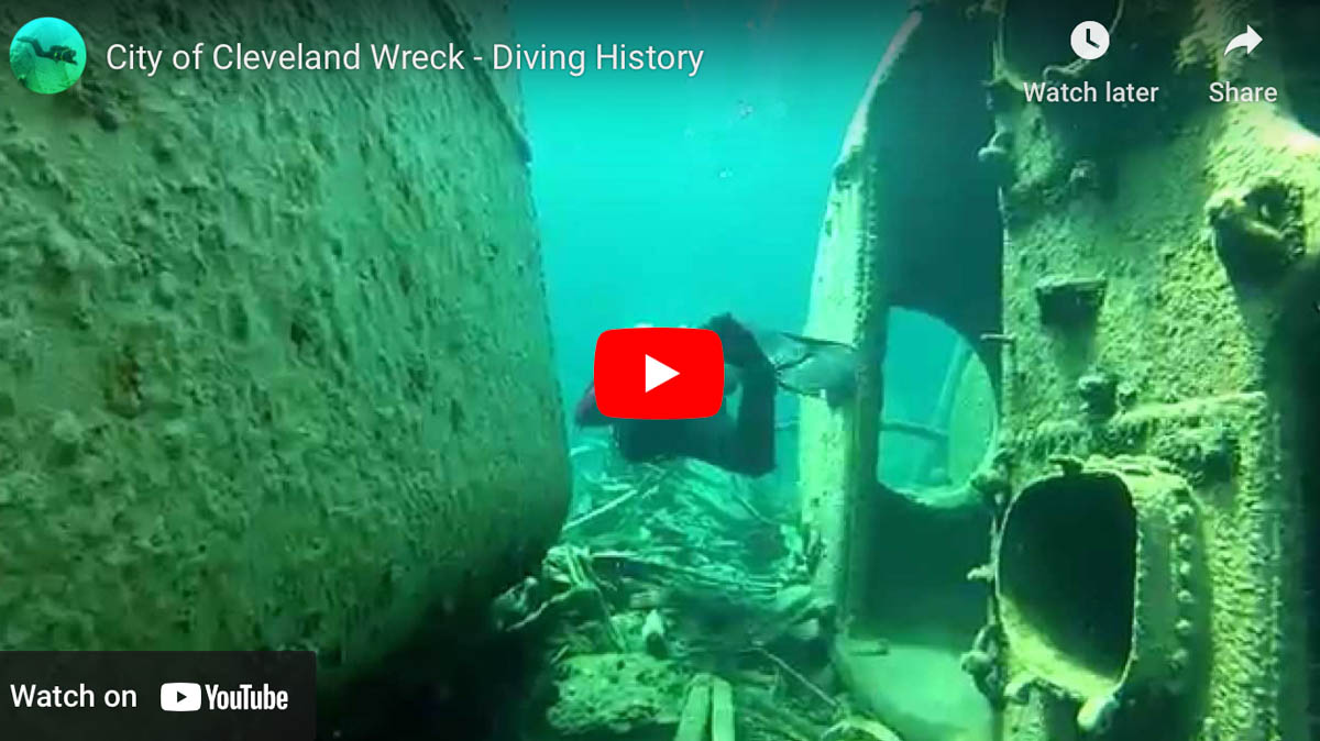 Scuba Diving The City of Cleveland Shipwreck - The Scuba News
