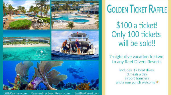 Golden Ticket Raffle for a week-long Dive Trip leads into 19th Annual Dive Pirates Ball