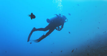 Scuba Diver Underwater