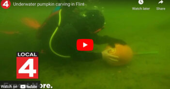 Underwater Pumpkin Carving