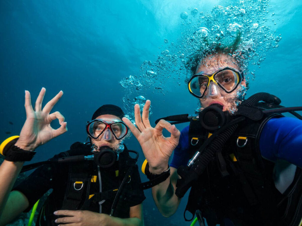 Divers Underwater