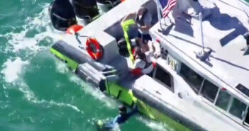 Scuba Diver Left Adrift off Miami Coast as Boat Takes on Water Stranded Diver