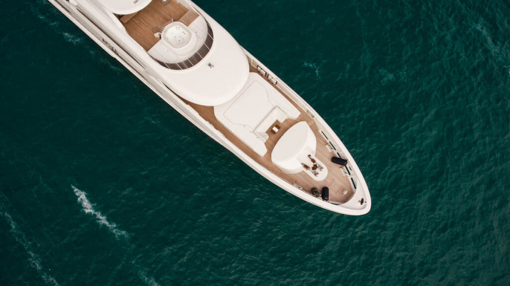 Boat Drone Shot