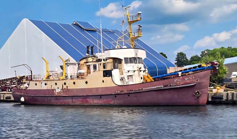 “Still Watch” Vessel in Oswego Has been Upgraded and is Being Offered for Free After being Abandoned Still Watch