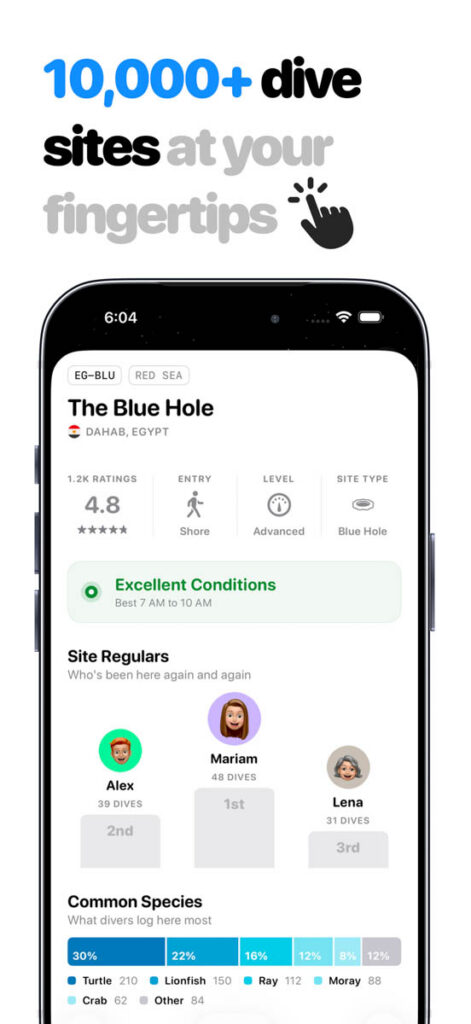 Divemates App Screen