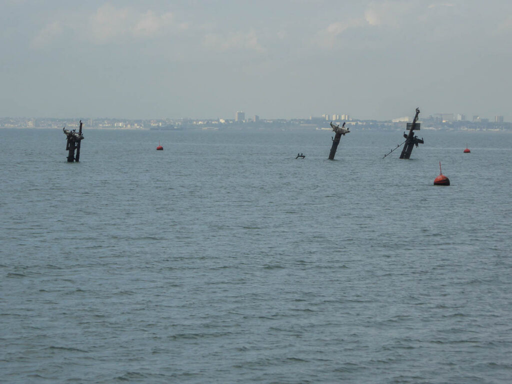 Masts of SS Richard Montgomery